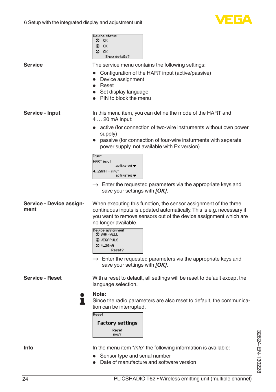 VEGA PLICSRADIO T62 Wireless emitting unit User Manual | Page 24 / 44