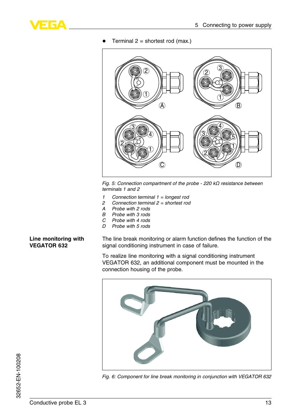VEGA EL 3 Conductive probe User Manual | Page 13 / 24