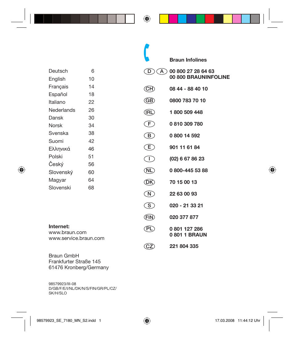 Braun SE 7180 SILK EPIL XPRESSIVE User Manual | Page 2 / 70