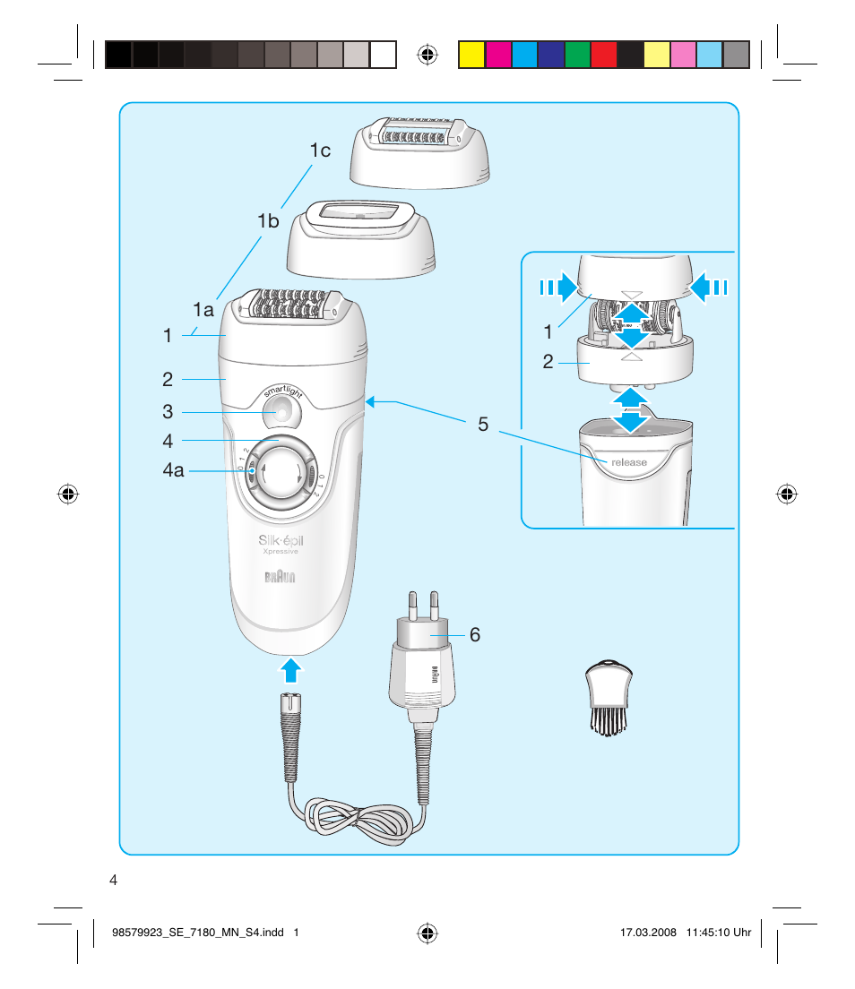 Braun SE 7180 SILK EPIL XPRESSIVE User Manual | Page 3 / 70