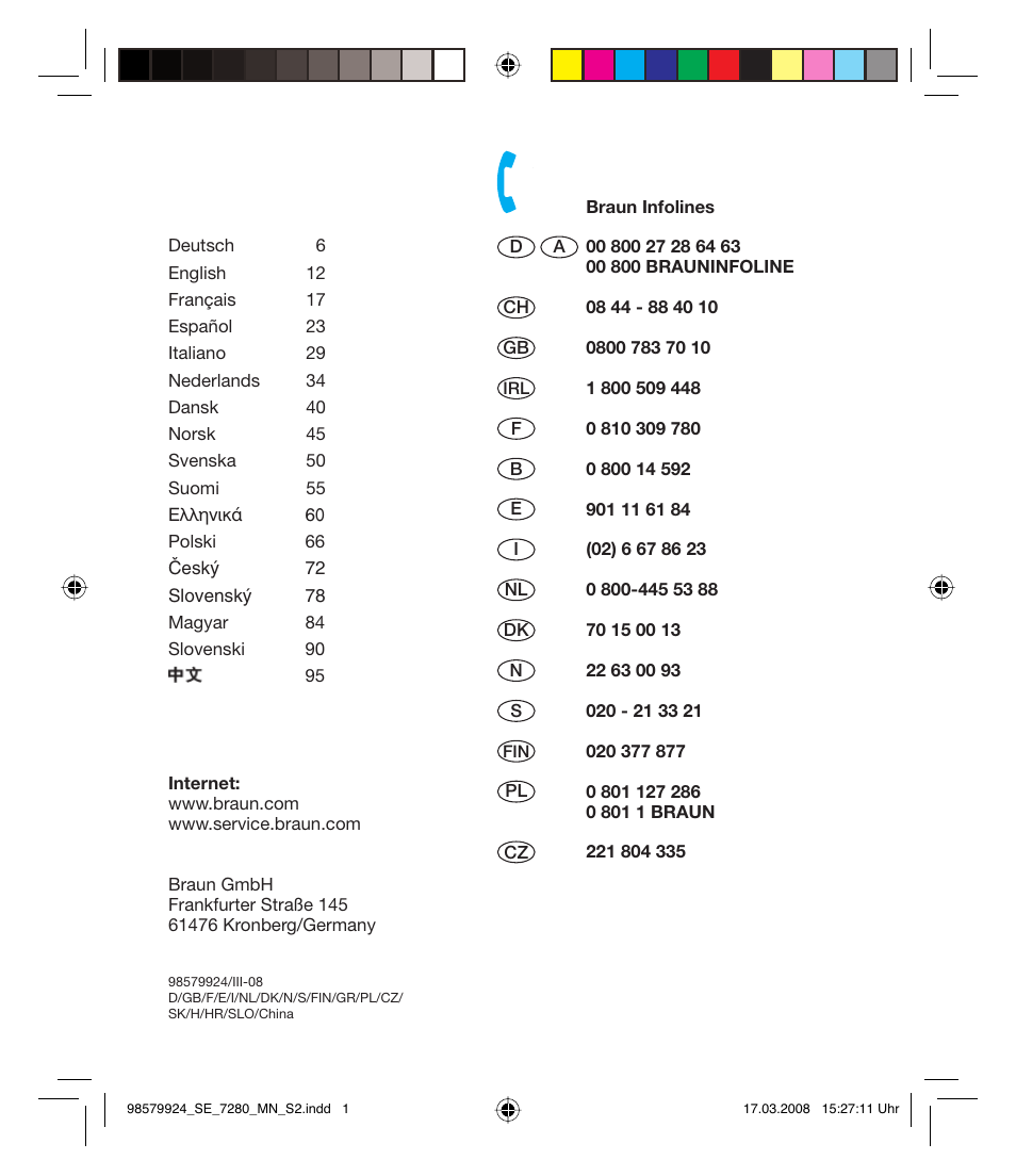 Braun SE 7280 SILK EPIL XPRESSIVE User Manual | Page 2 / 106