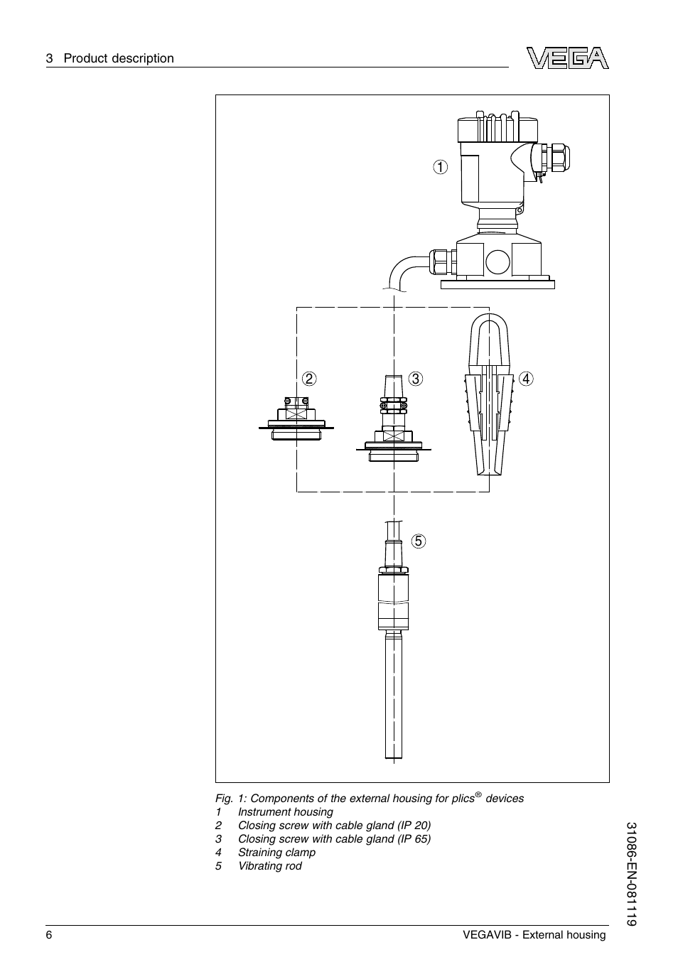 VEGA VEGAVIB - External housing User Manual | Page 6 / 20