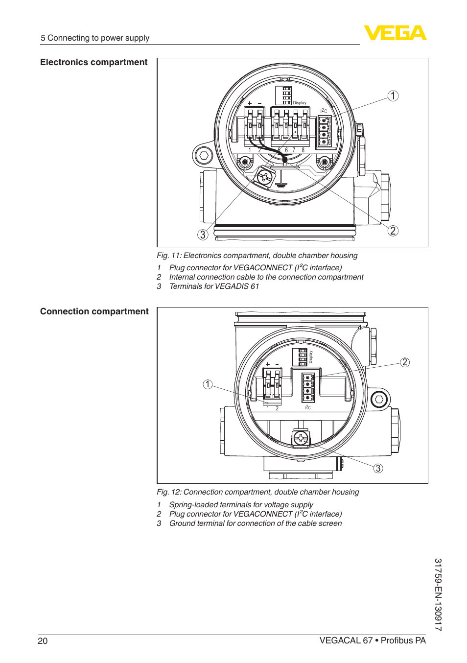 VEGA VEGACAL 67 Profibus PA User Manual | Page 20 / 52