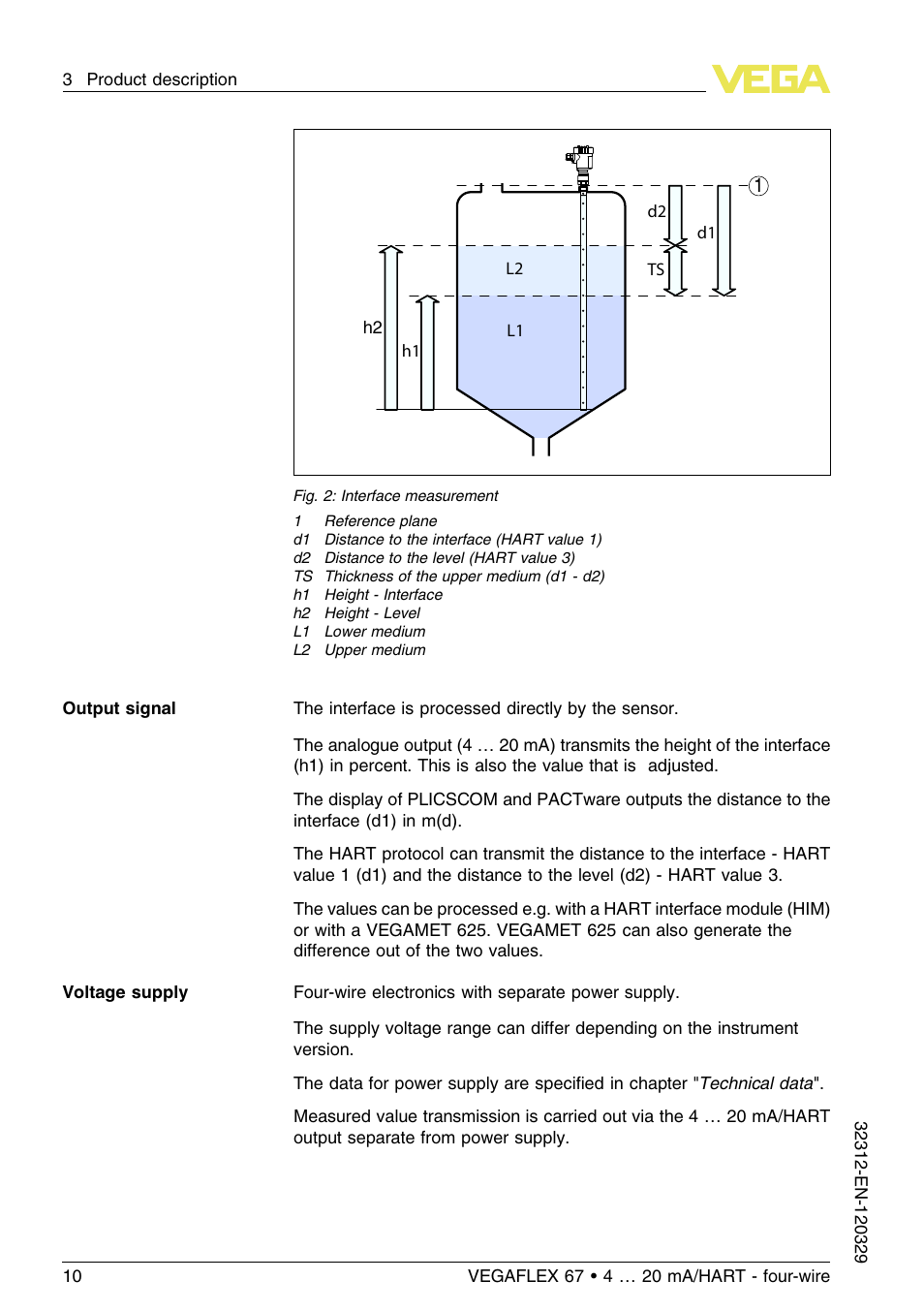 VEGA VEGAFLEX 67 (-200…+400°C) 4 … 20 mA_HART four-wire User Manual | Page 10 / 56