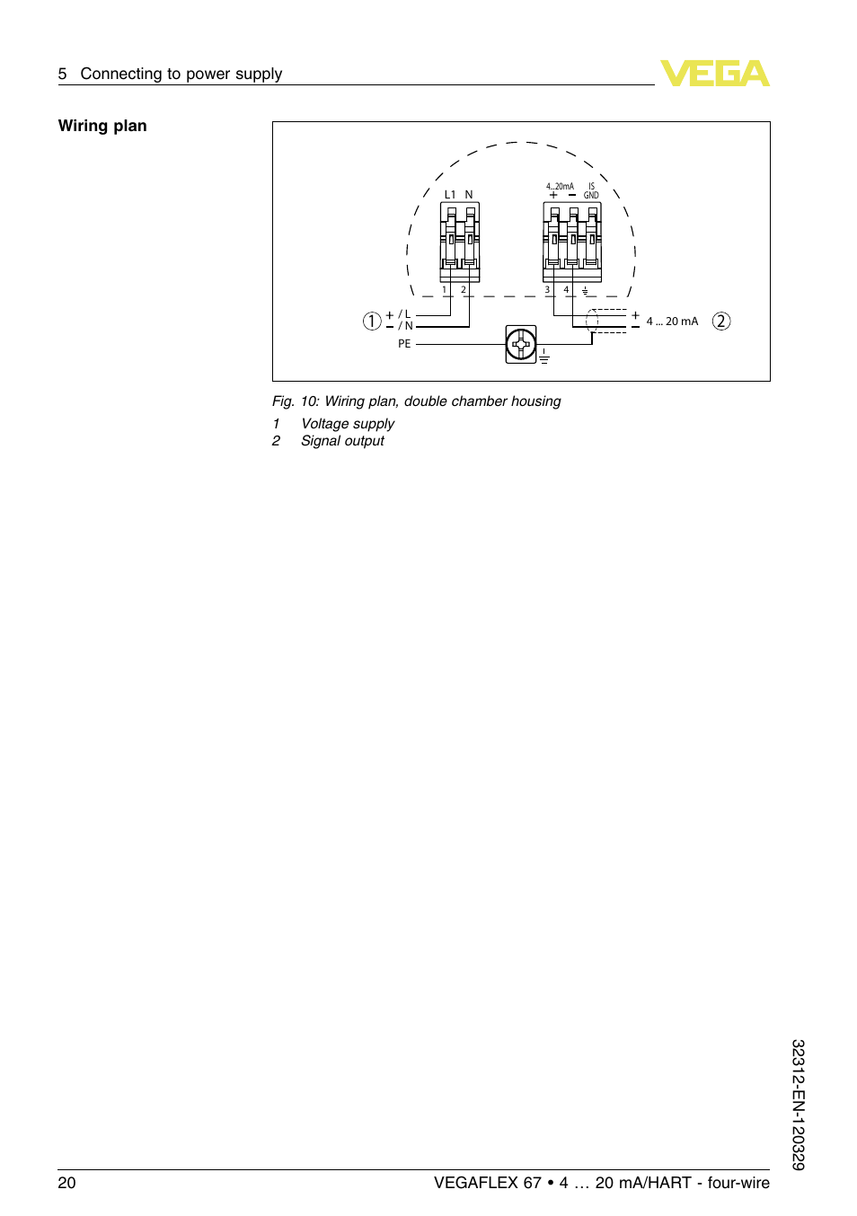 VEGA VEGAFLEX 67 (-200…+400°C) 4 … 20 mA_HART four-wire User Manual | Page 20 / 56