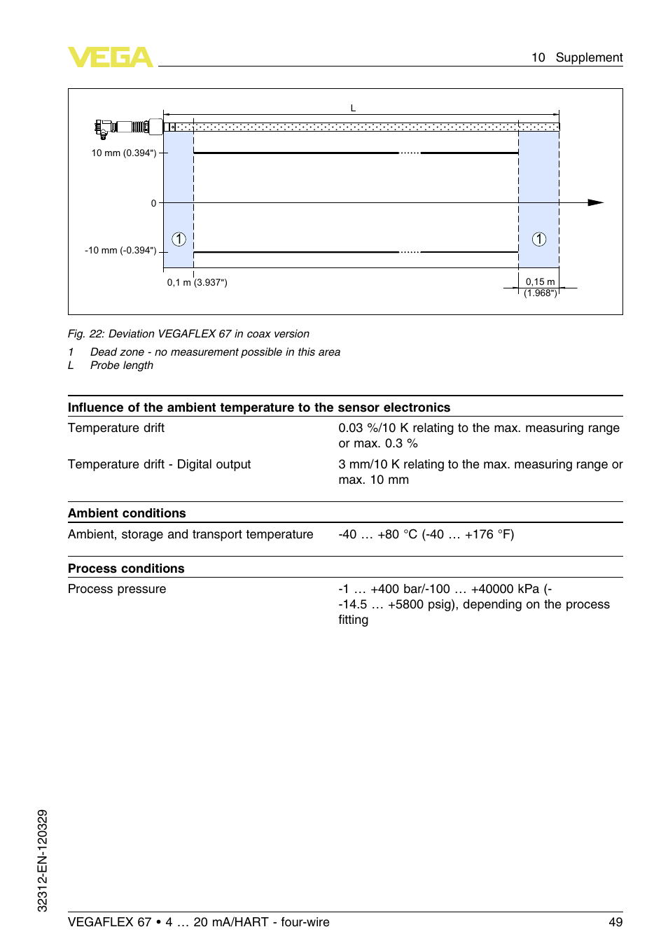 VEGA VEGAFLEX 67 (-200…+400°C) 4 … 20 mA_HART four-wire User Manual | Page 49 / 56