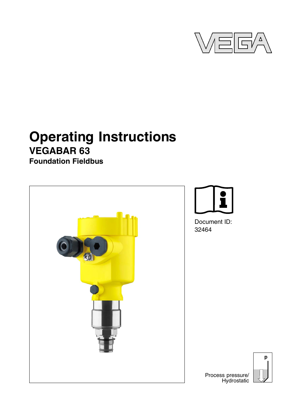 VEGA VEGABAR 63 Foundation Fieldbus User Manual | 76 pages