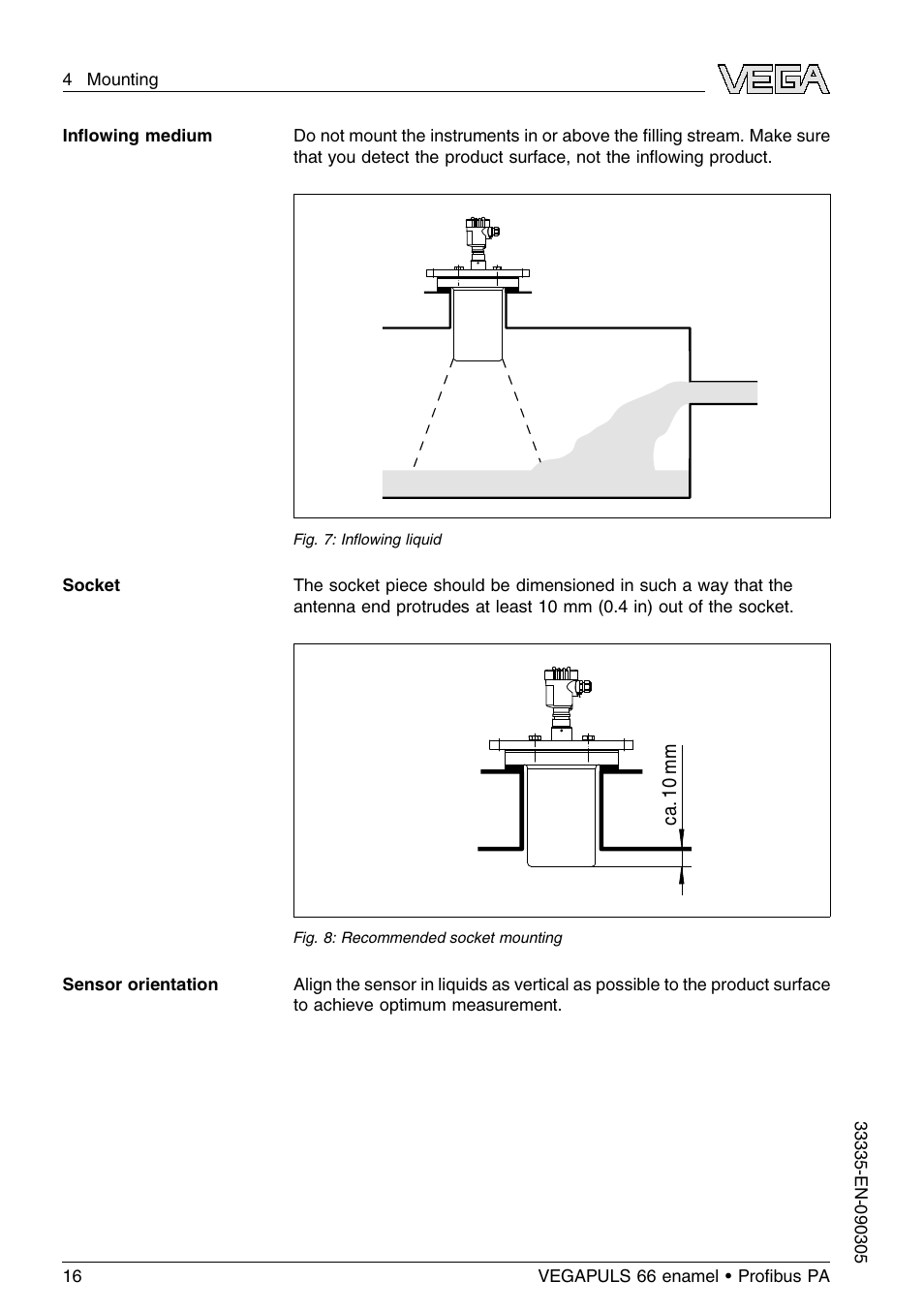 VEGA VEGAPULS 66 (≥ 2.0.0 - ≤ 3.8) enamel Proﬁbus PA User Manual | Page 16 / 64