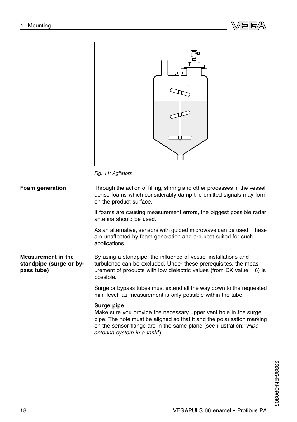 VEGA VEGAPULS 66 (≥ 2.0.0 - ≤ 3.8) enamel Proﬁbus PA User Manual | Page 18 / 64
