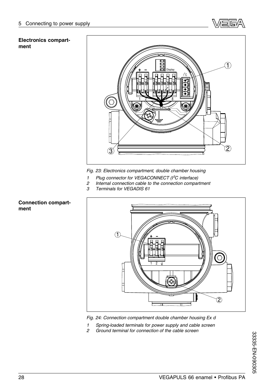 VEGA VEGAPULS 66 (≥ 2.0.0 - ≤ 3.8) enamel Proﬁbus PA User Manual | Page 28 / 64