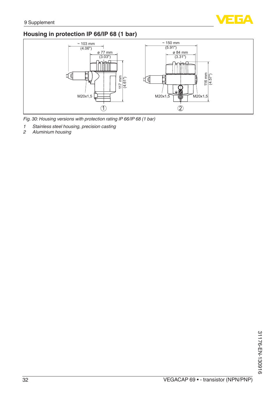 VEGA VEGACAP 69 - transistor (NPN_PNP) User Manual | Page 32 / 36