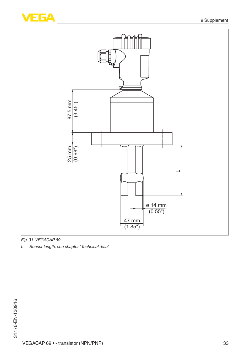 VEGA VEGACAP 69 - transistor (NPN_PNP) User Manual | Page 33 / 36