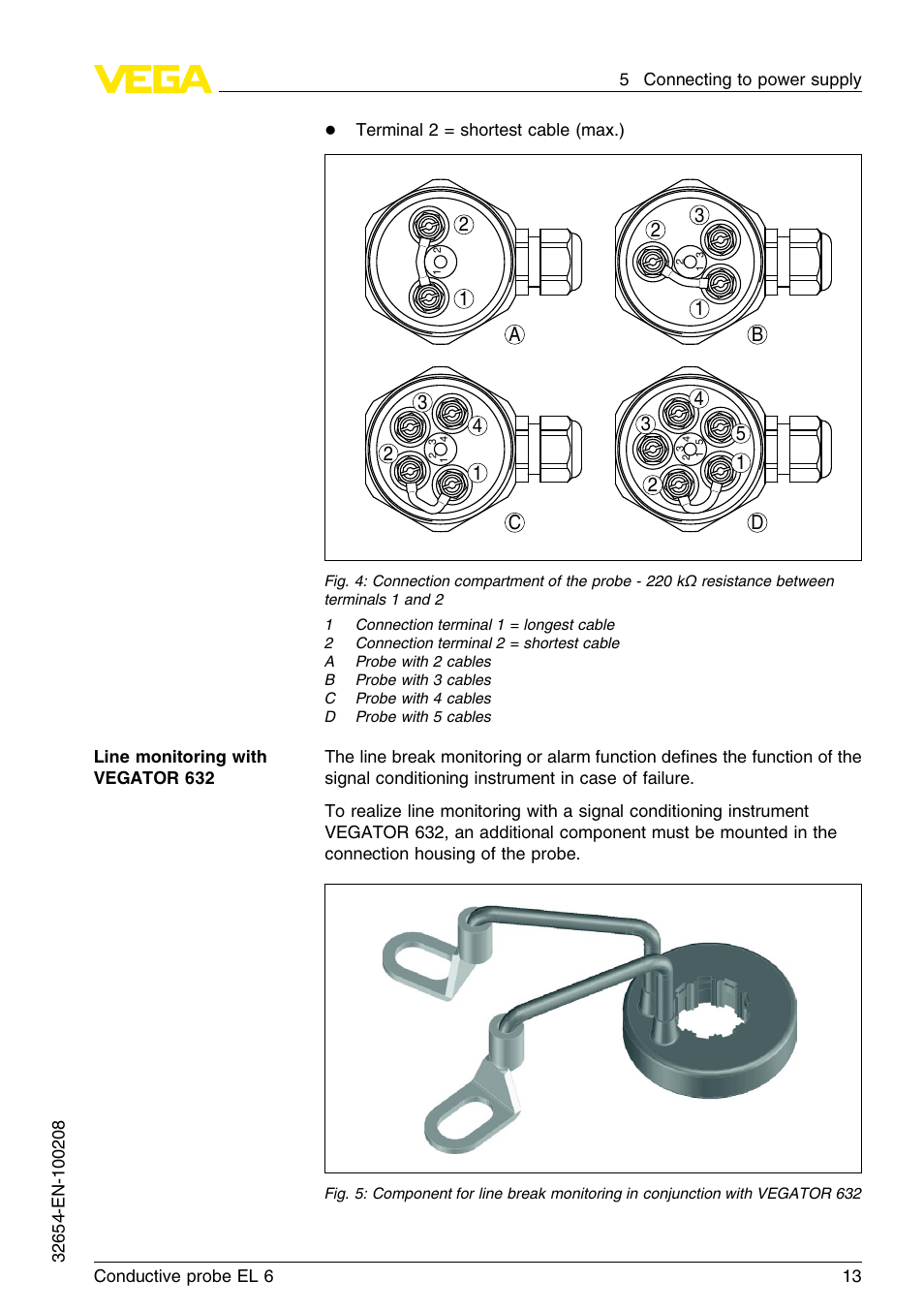 VEGA EL 6 Conductive probe User Manual | Page 13 / 24