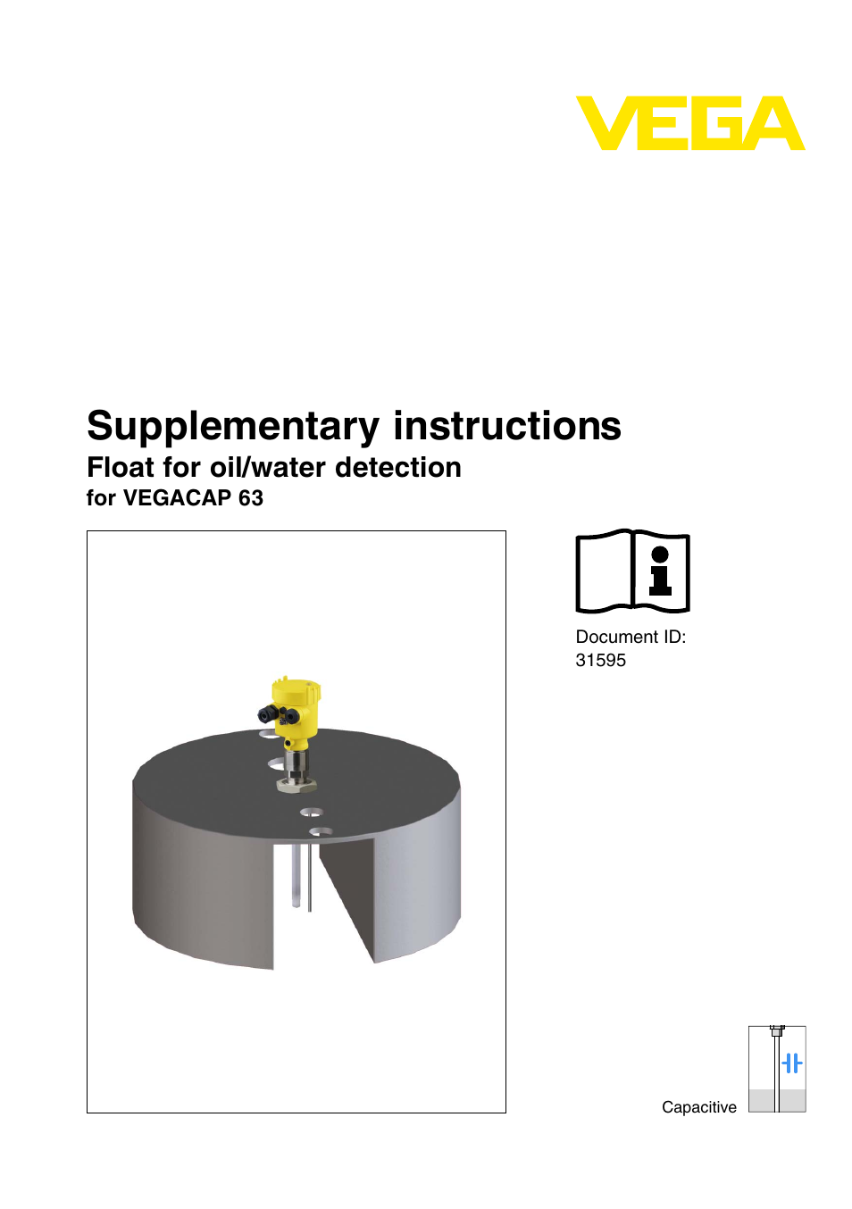 VEGA Float for oil_water detection for for VEGACAP 63 User Manual | 16 pages