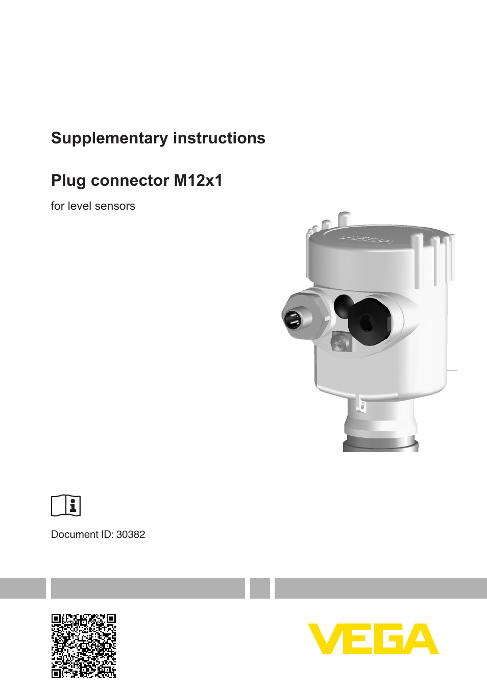 VEGA Plug connector M12x1 for level sensors User Manual | 8 pages