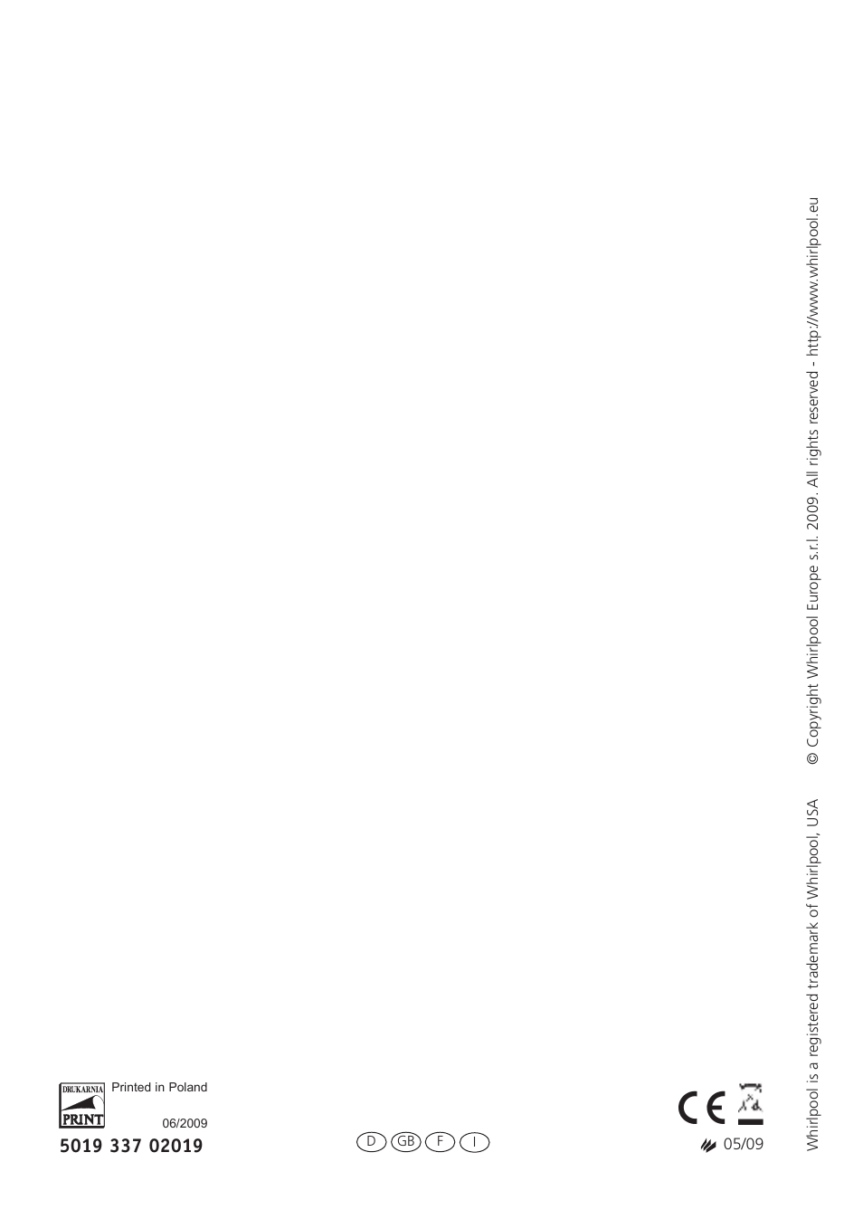 Whirlpool ARG 340 /A-LH User Manual | Page 20 / 20