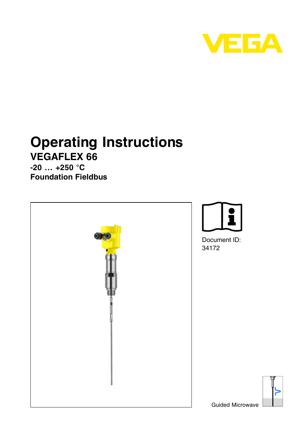 VEGA VEGAFLEX 66 (-20…+250°C) Foundation Fieldbus User Manual | 64 pages