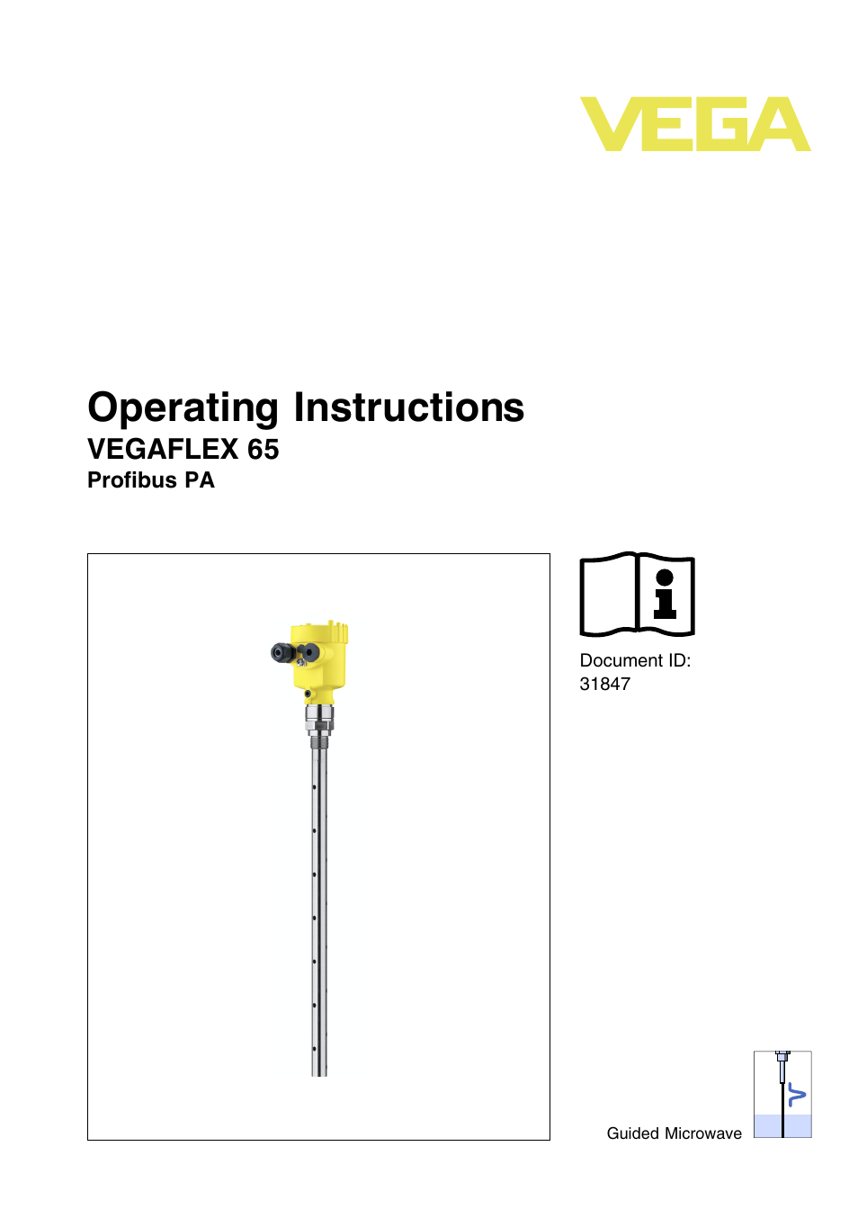 VEGA VEGAFLEX 65 Profibus PA User Manual | 56 pages