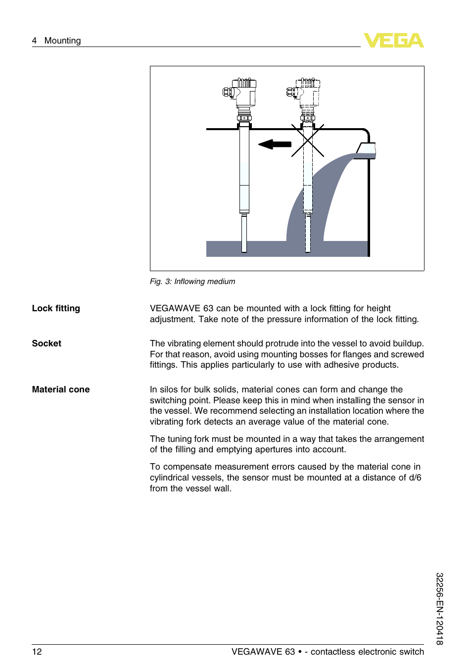 VEGA VEGAWAVE 63 - contactless electronic switch User Manual | Page 12 / 36