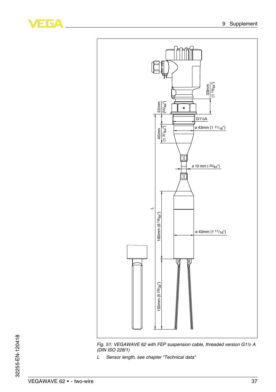 VEGA VEGAWAVE 62 - two-wire User Manual | Page 37 / 40