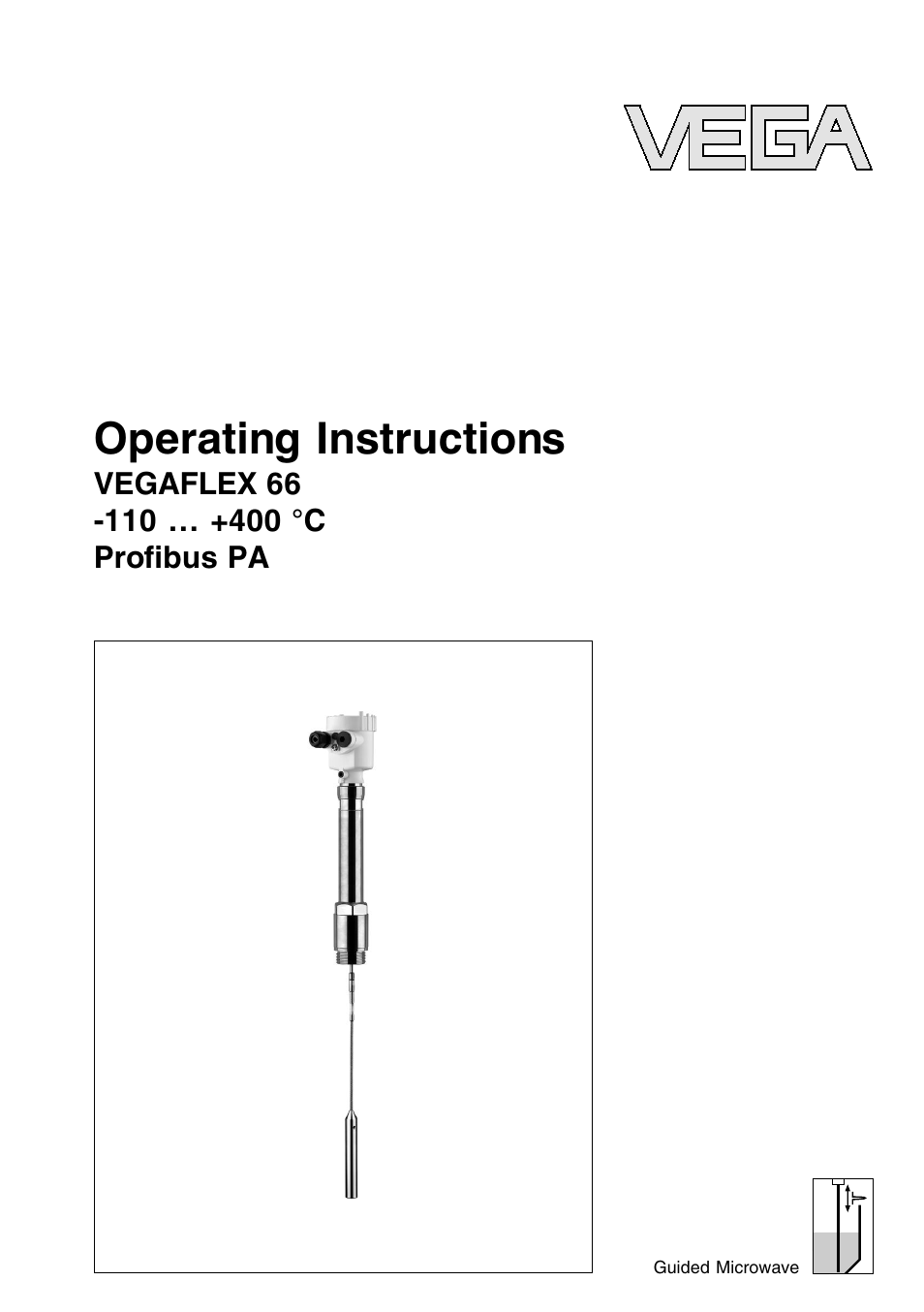 VEGA VEGAFLEX 66 (-110…+400°C) Profibus PA User Manual | 68 pages