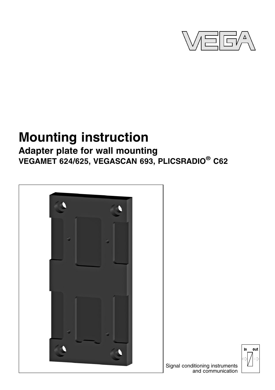 VEGA PLICSRADIO C62 User Manual | 8 pages