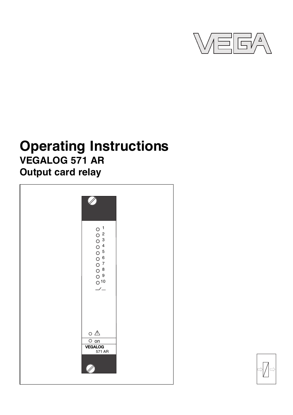 VEGA VEGALOG 571 AR User Manual | 24 pages