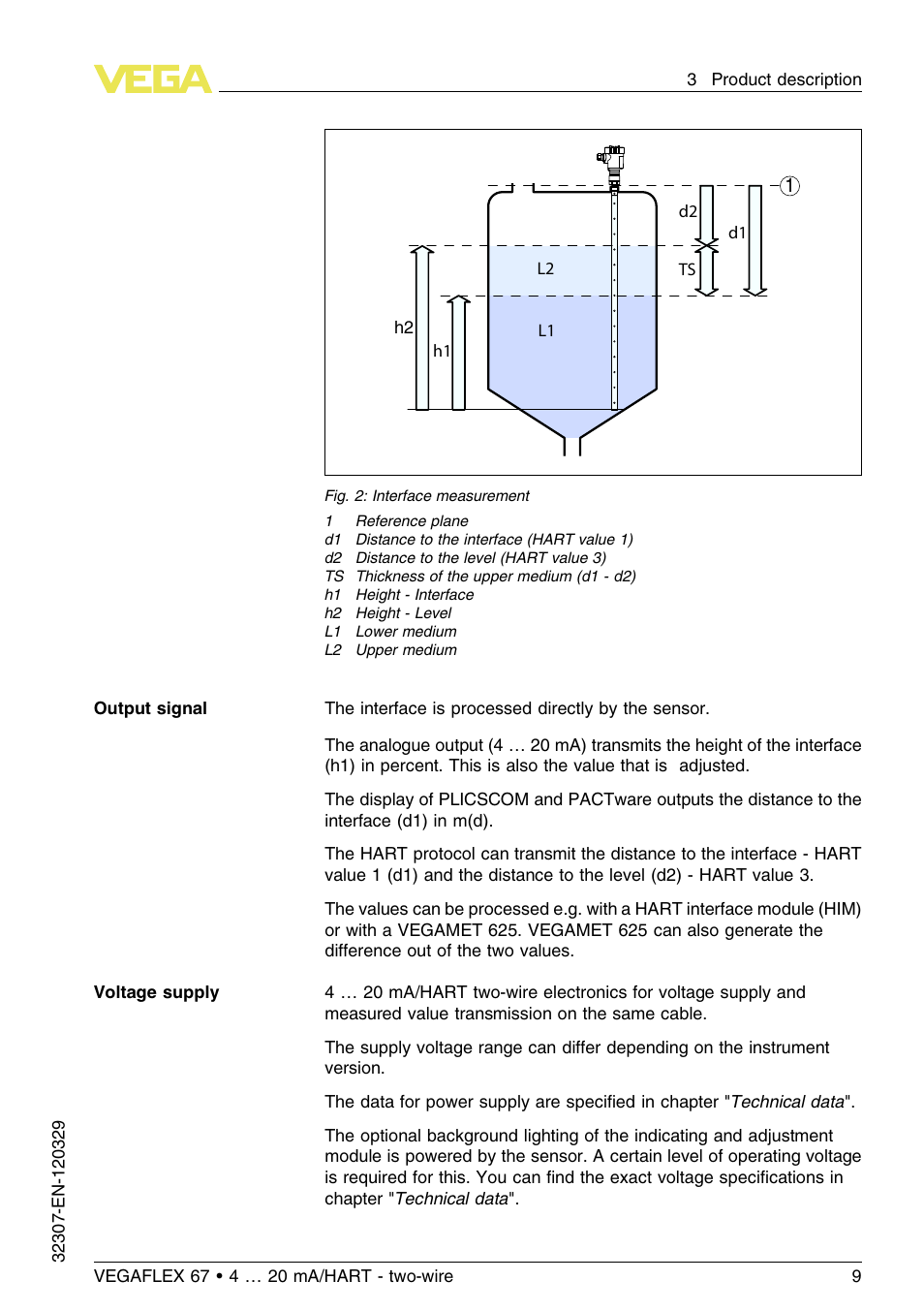 VEGA VEGAFLEX 67 (-20…+250°C) 4 … 20 mA_HART two-wire User Manual | Page 9 / 64