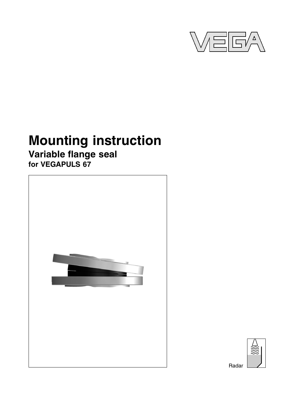 VEGA VEGAPULS 67 Variable ﬂange seal User Manual | 8 pages