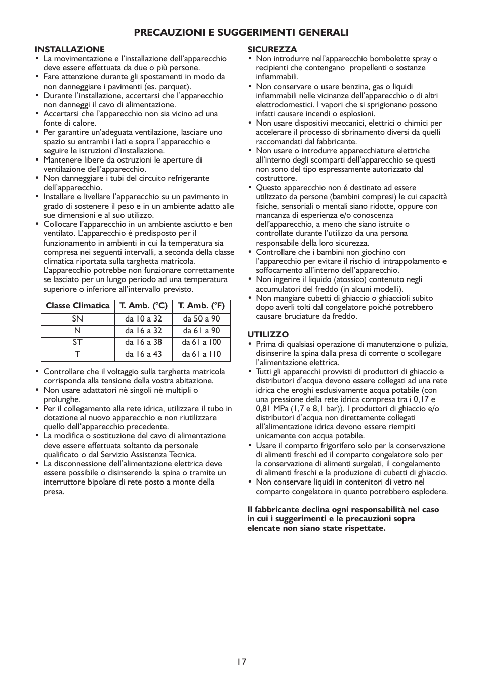Whirlpool WSN 5554 A+X User Manual | Page 17 / 56