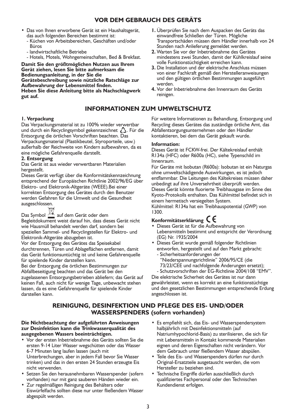 Whirlpool WSN 5554 A+X User Manual | Page 3 / 56