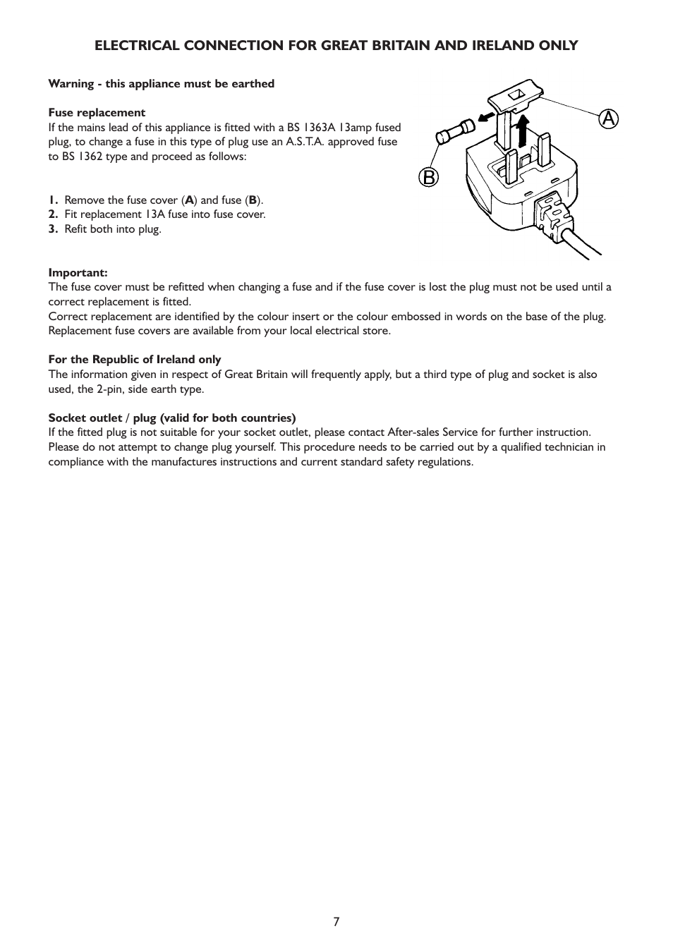 Whirlpool WSN 5554 A+X User Manual | Page 7 / 56