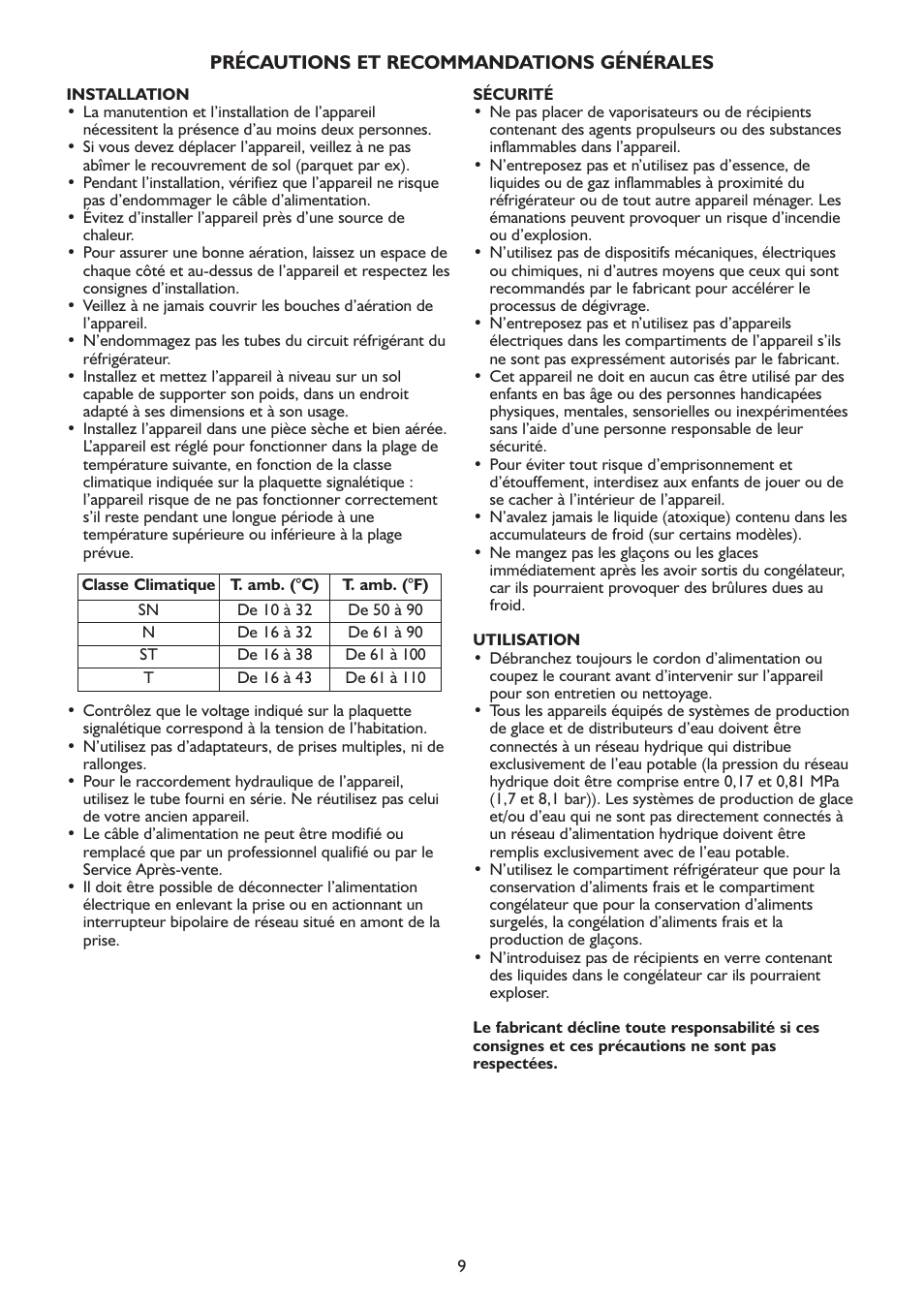 Whirlpool WSN 5554 A+X User Manual | Page 9 / 56