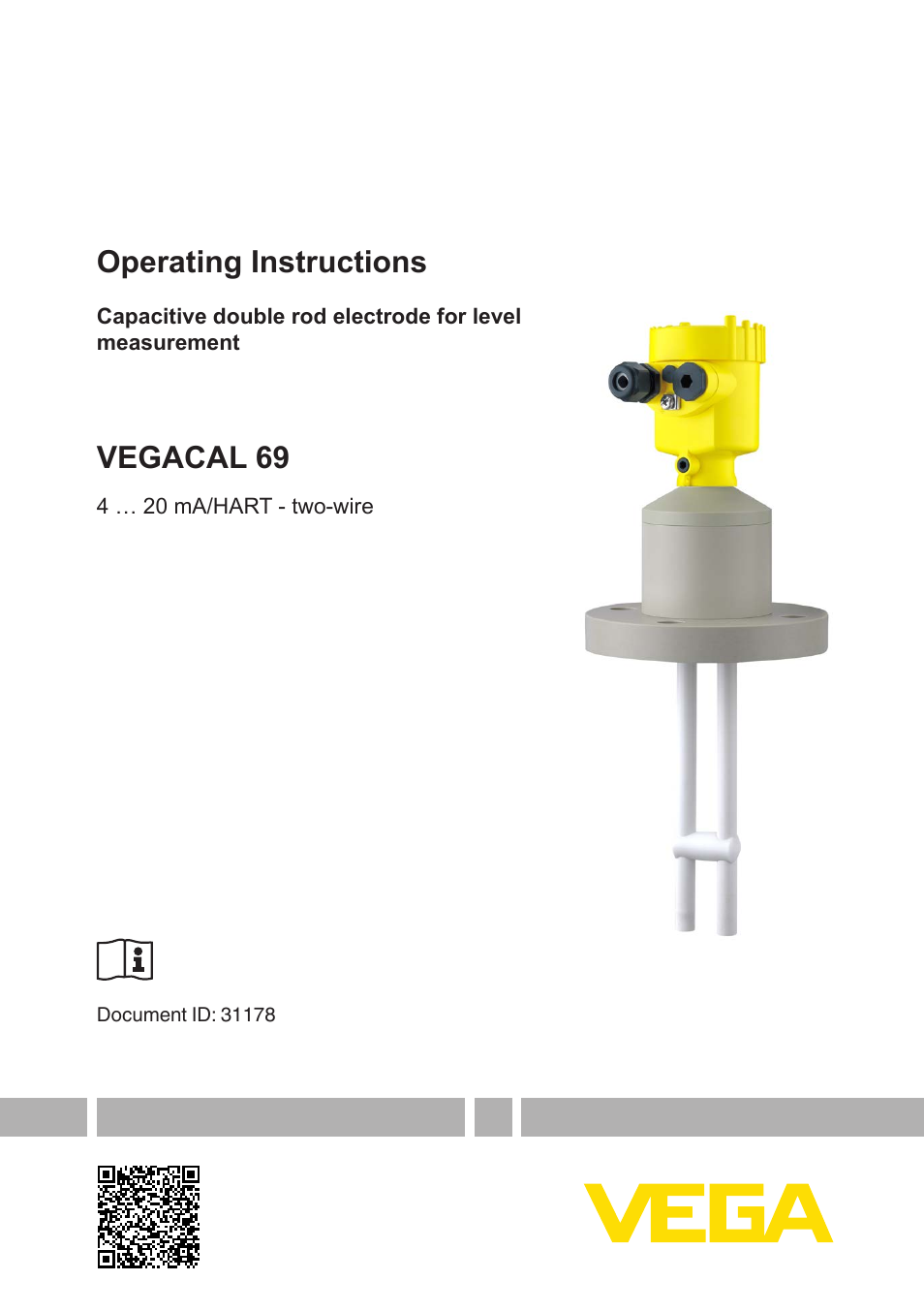 VEGA VEGACAL 69 4 … 20 mA_HART - two-wire User Manual | 48 pages