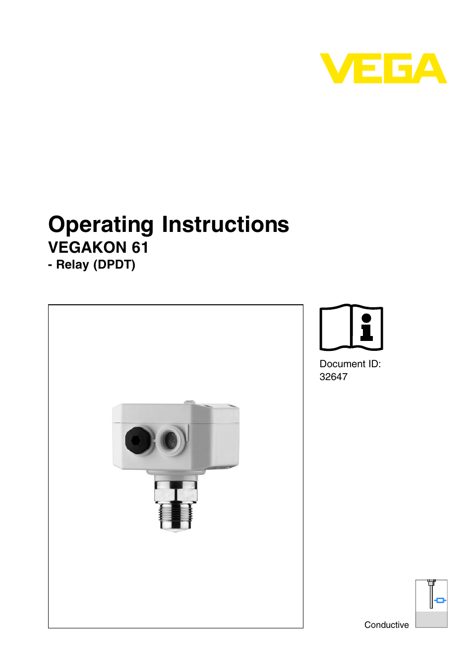 VEGA VEGAKON 61 - Relay (DPDT) User Manual | 24 pages