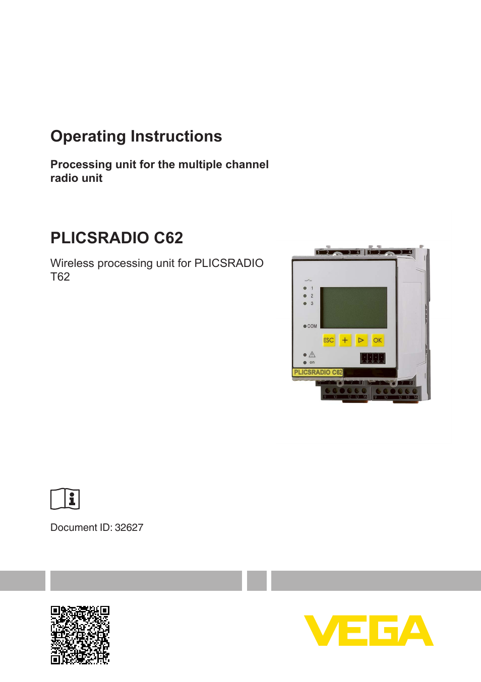 VEGA PLICSRADIO R62 Wireless processing unit User Manual | 40 pages