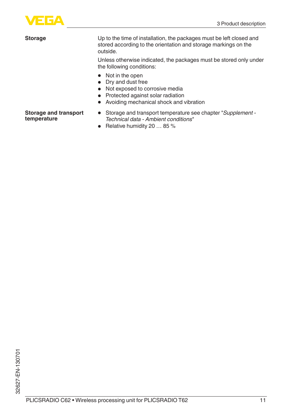 VEGA PLICSRADIO R62 Wireless processing unit User Manual | Page 11 / 40