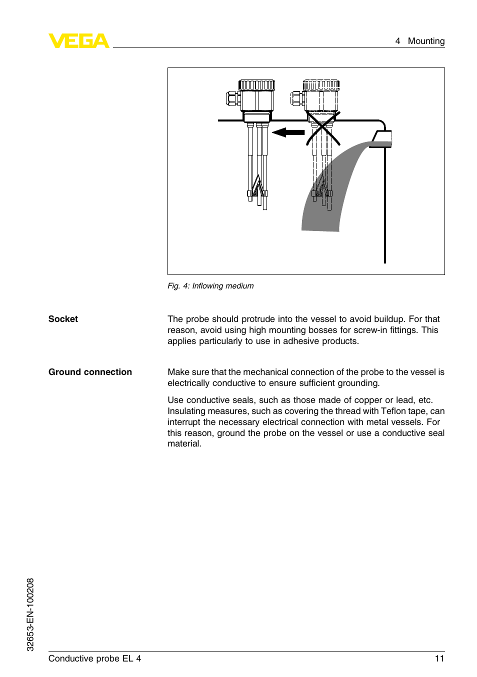 VEGA EL 4 Conductive probe User Manual | Page 11 / 24