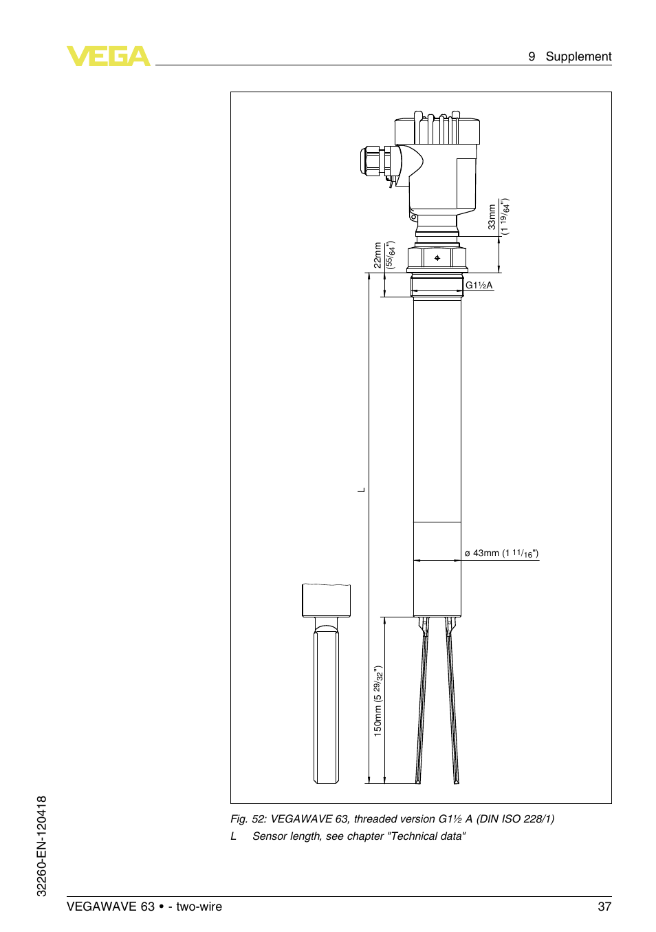 VEGA VEGAWAVE 63 - two-wire User Manual | Page 37 / 40