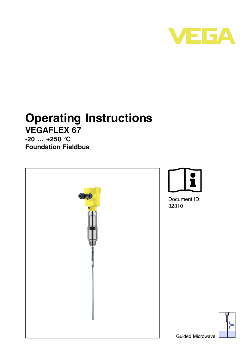 VEGA VEGAFLEX 67 (-20…+250°C) Foundation Fieldbus User Manual | 60 pages