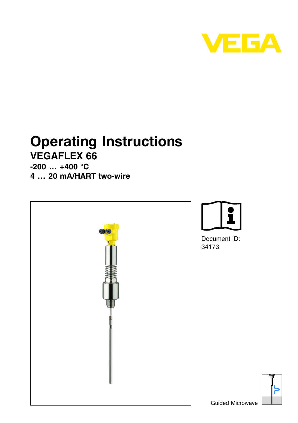 VEGA VEGAFLEX 66 (-200…+400°C) 4 … 20 mA_HART two-wire User Manual | 68 pages