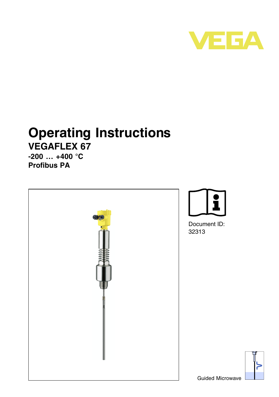 VEGA VEGAFLEX 67 (-200…+400°C) Profibus PA User Manual | 64 pages
