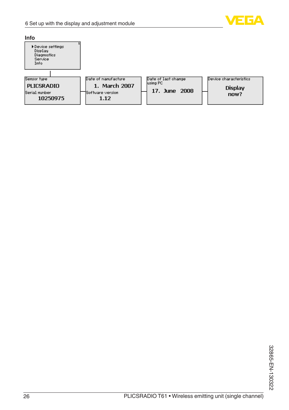 VEGA PLICSRADIO T61 Wireless emitting unit User Manual | Page 26 / 40