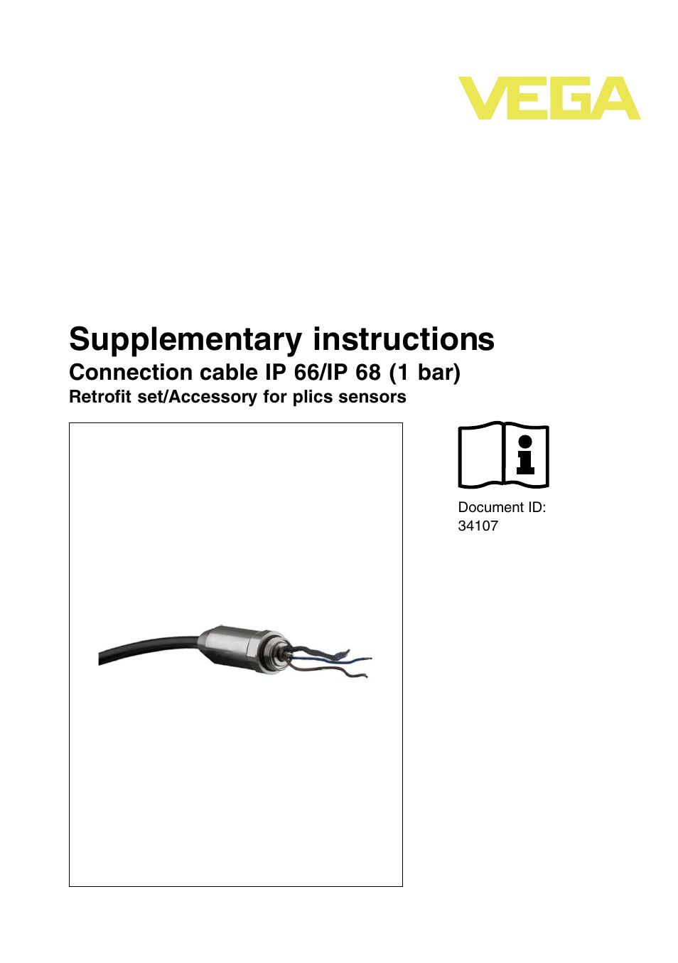 VEGA Connection cable IP 66_IP 68 (1 bar) User Manual | 16 pages