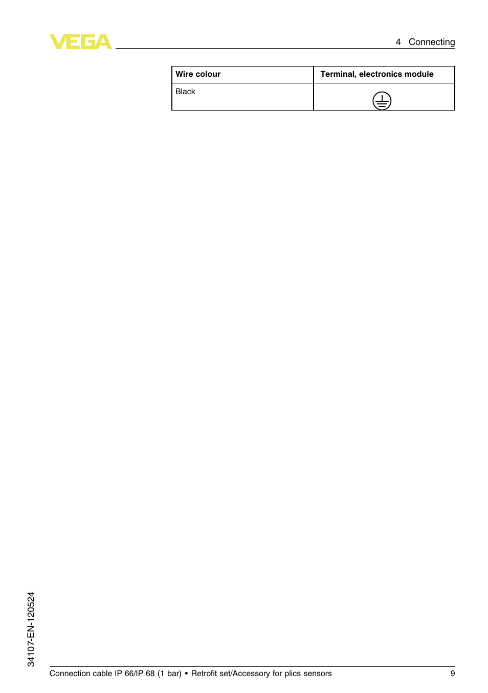 VEGA Connection cable IP 66_IP 68 (1 bar) User Manual | Page 9 / 16