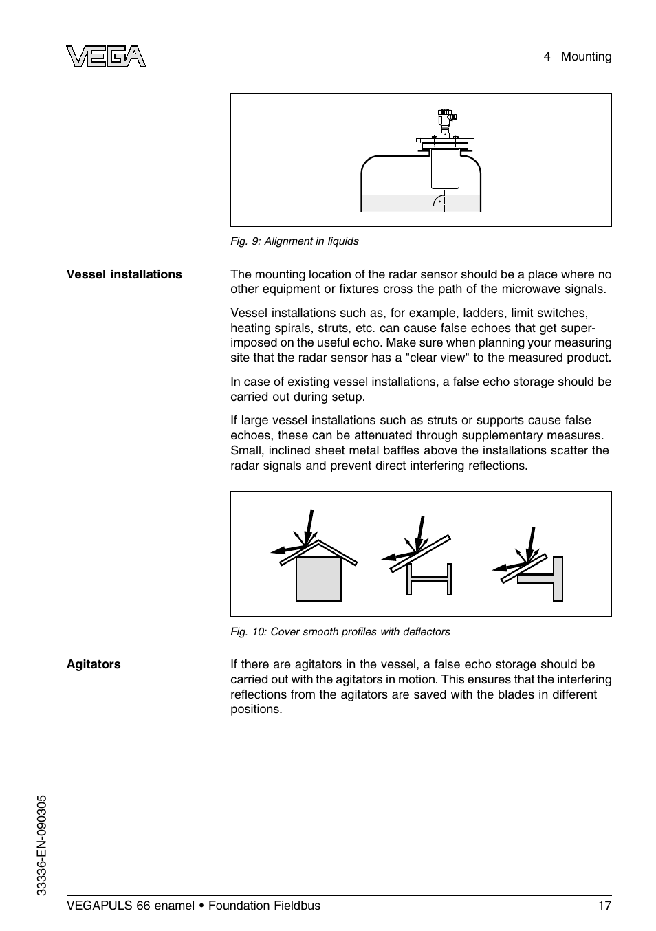 VEGA VEGAPULS 66 (≥ 2.0.0 - ≤ 3.8) enamel Foundation Fieldbus User Manual | Page 17 / 68