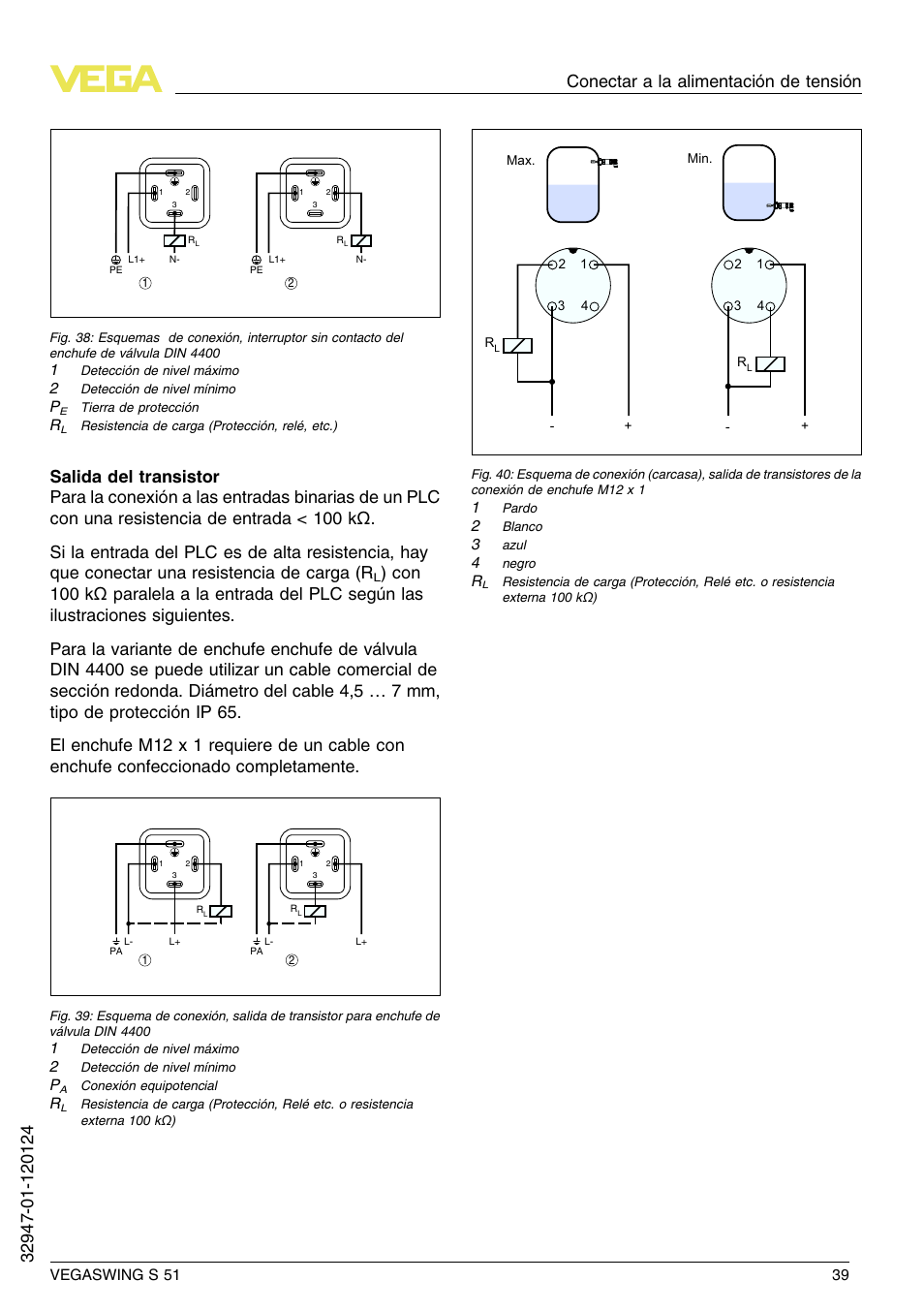 VEGA VEGASWING S 51 User Manual | Page 39 / 48