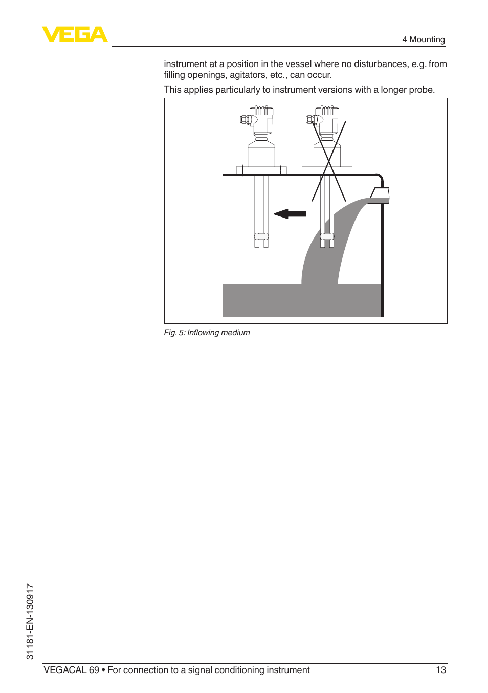 VEGA VEGACAL 69 For connection to a signal conditioning instrument User Manual | Page 13 / 32