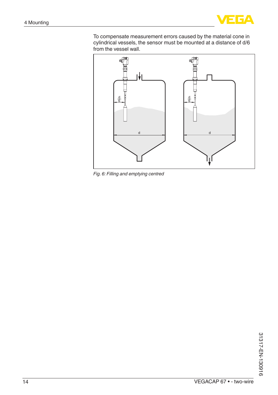 VEGA VEGACAP 67 - two-wire User Manual | Page 14 / 36