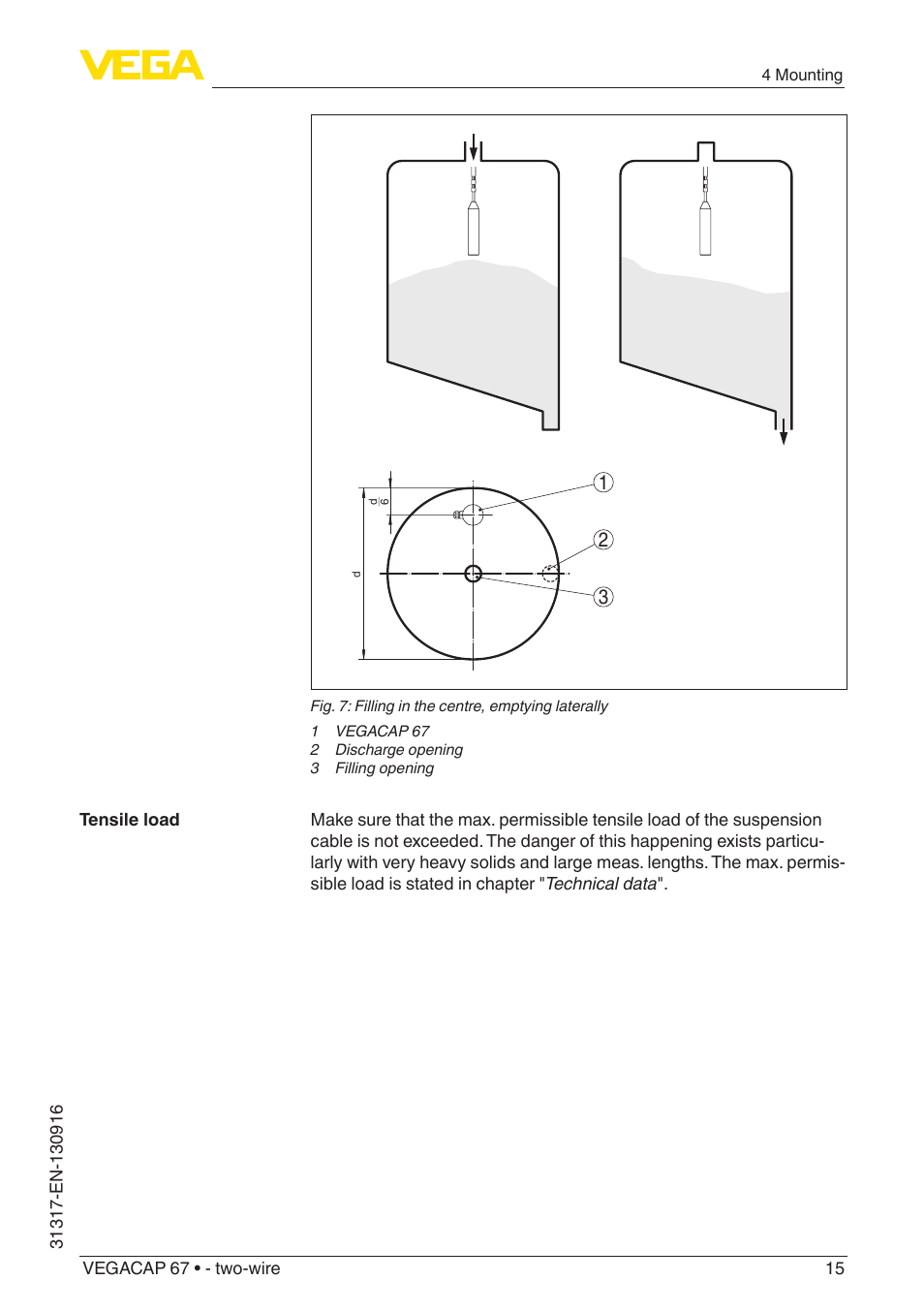 VEGA VEGACAP 67 - two-wire User Manual | Page 15 / 36